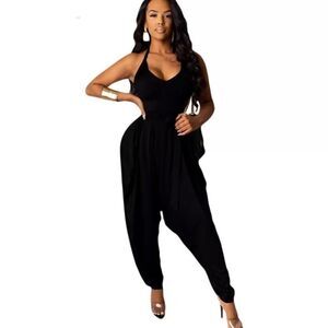 Open back Harem Jumpsuit